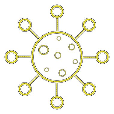 İzole edilmiş virüs simgesi