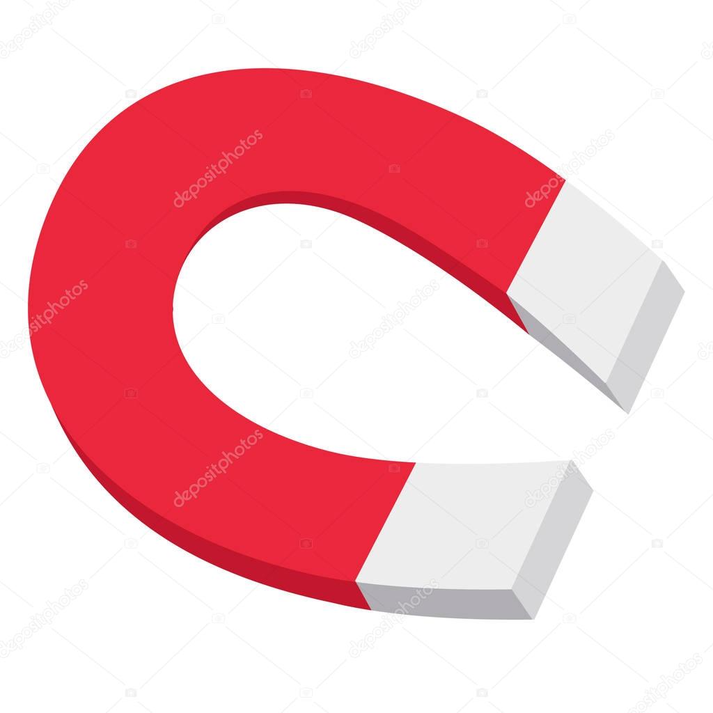 horseshoe magnet vector image