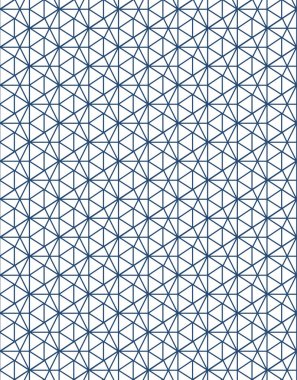 Mavi tonlu üçgenler ile asgari vektör ızgarası pürüzsüz desen