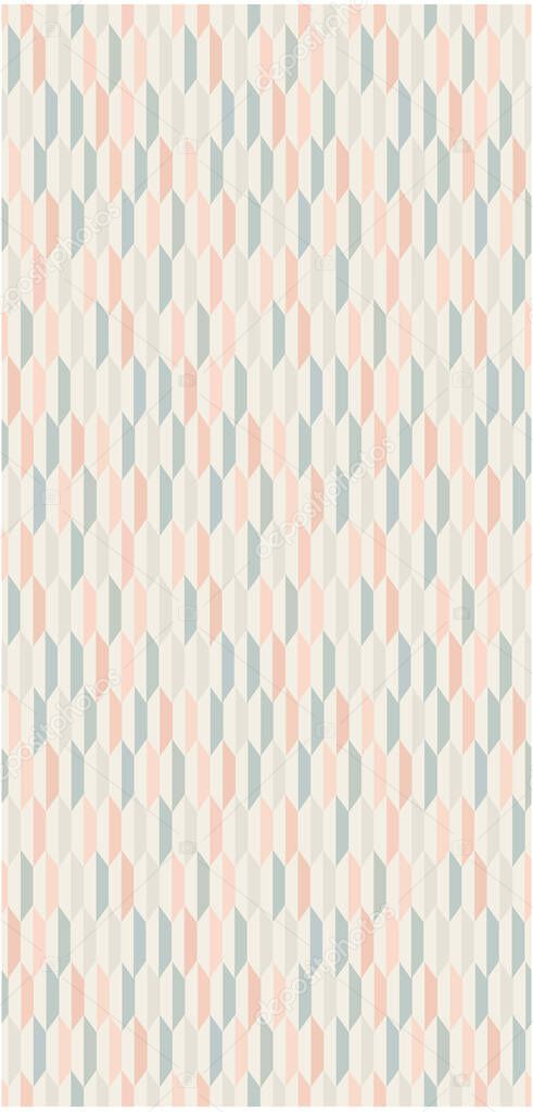 minimal geometric vector pattern in a retro pastel palette