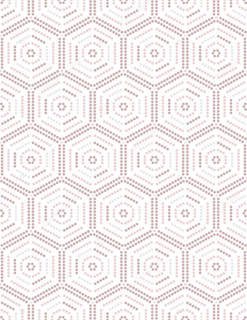 Minimal geometric vector seamless pattern,in pink and black.