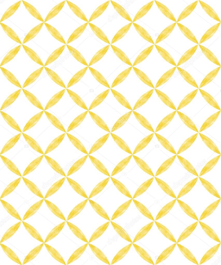 seamless vector c pattern with watercolor brush strokes in light yellow tones