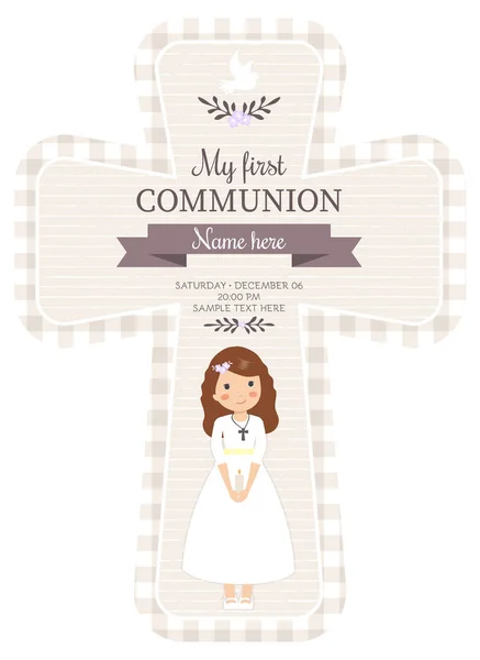 İlk Komünyon için harika bir davet