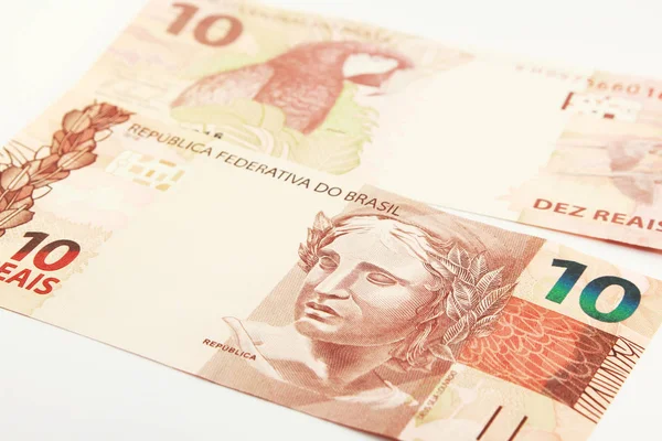 Brasilianska Pengar Valuta För Brasilianska Real Reais — Stockfoto