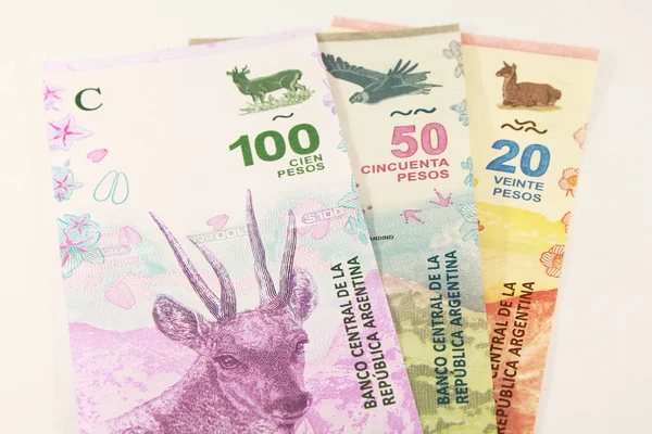 Argentinska Pengar Argentinsk Valuta — Stockfoto