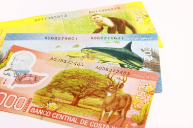 Costa Rica Money, currency of Costa Rica clipart