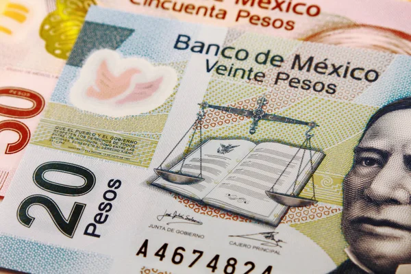 Mexico Money Mexikos Valuta Pesos — Stockfoto