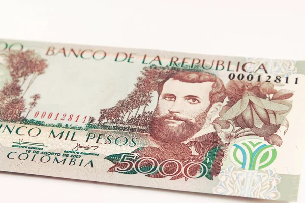 Κολομβία Χρήματα Νόμισμα Της Κολομβίας Πέσος — Φωτογραφία Αρχείου