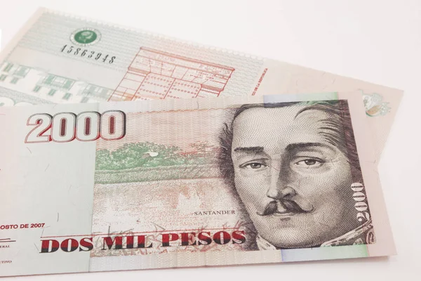 Colombiaans Geld Munteenheid Van Colombia Pesos — Stockfoto