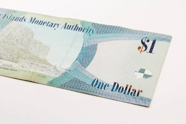 Kajmán Szigeteki Dollár Bankjegy Kajmán Szigetek Nemzeti Valutája Egy Dollár — Stock Fotó