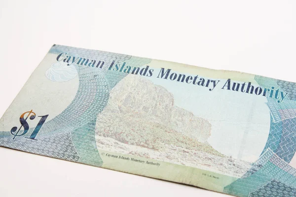 Cayman Islands Dollar Banknote National Currency Cayman Islands One Dollar — Stock Photo, Image