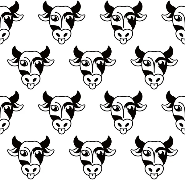 抽象的な黒と白の牛銃口ロゴを分離しました。偶蹄類の動物背景。ミルクの模様。自然な乳製品のアイコン。ベクトル鼻イラスト。屠肉のサイン。ファーム エンブレム. — ストックベクタ