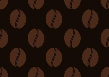 Soyut kahve çekirdekleri sorunsuz doku sabah içki arka plan izole. Cafe duvar kağıdı dekorasyon. Kahve vektör çizim. Enerjik içecek zemin. Kahve, espresso, americano işareti.