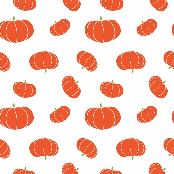 Terisolasi warna oranye pumpkin tekstur mulus pada putih. Latar belakang pertanian sayuran. Desain wallpaper dapur. Tanda Halloween. Simbol liburan panen musim gugur. Ilustrasi vektor . - Stok Vektor