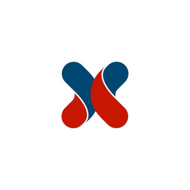 İzole soyut renkli çapraz logo. İnsan siluet logo. Tıbbi simge. Dini işareti. Sağlık sembol. Hastane, klinik, Doktor amblemi. Vektör çizim.