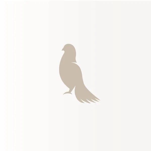 Na białym tle Abstrakcja brązowy kolor ptaków sylwetki logo na białym tle, skrzydła i piór logotyp elementów zestaw ilustracji wektorowych — Wektor stockowy