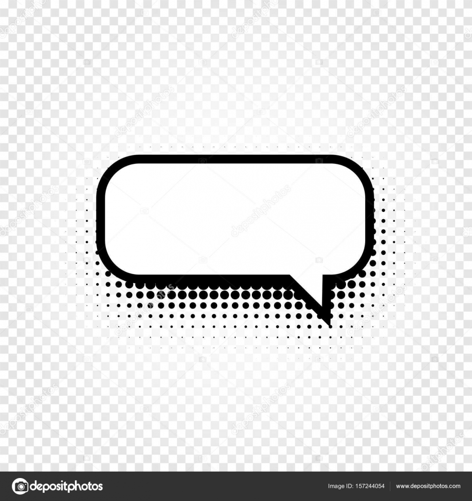 Icono de globo de voz de cómic en color blanco y negro abstracto aislado  sobre fondo a cuadros, signo de caja de diálogo, ilustración de vector de  marco de diálogo Vector de, image size:963x1024