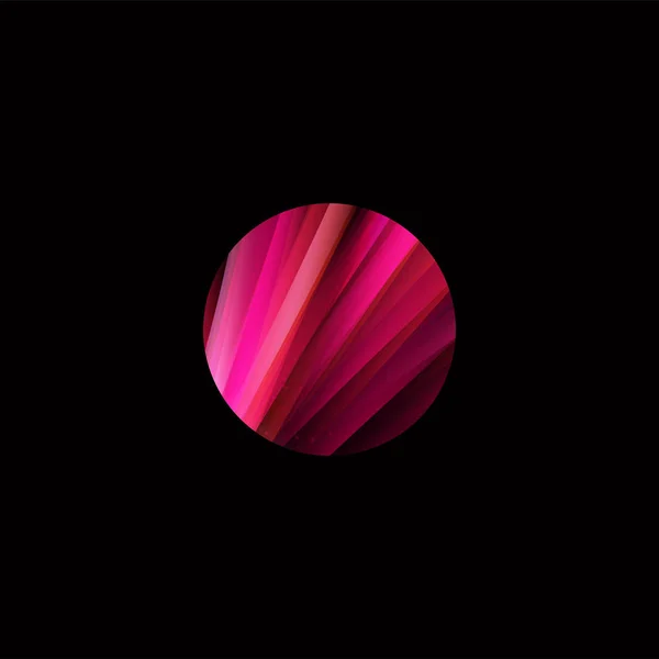 Cercle coloré abstrait structure colorée logo avec des lignes définies. Conception de développement de forme future . — Image vectorielle