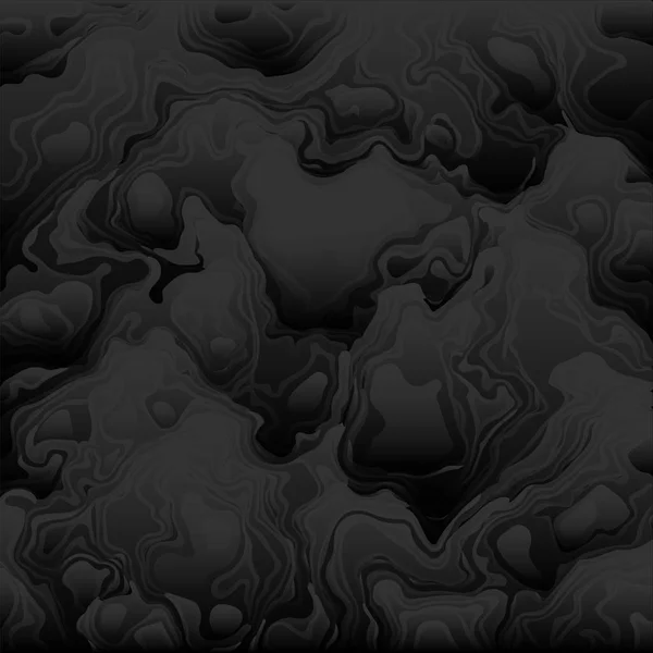 Svarta moln undulatus asperatus vektor bakgrund. Tjock kvävande rök bakgrund. Grå aska och ånga från en vulkan textur illustration. — Stock vektor