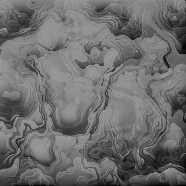 Svarta moln undulatus asperatus vektor bakgrund. Tjock kvävande rök bakgrund. Grå aska och ånga från en vulkan textur illustration. — Stock vektor