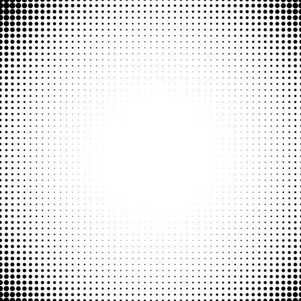 Vector background of dots in the corners of the image. Black digital vignette in cartoon style for comics. — Stock Vector