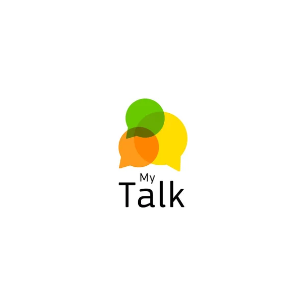 Forum Internet, comunicazione in tempo reale. Icona astratta che indica una conversazione o un dialogo o una discussione tra persone . — Vettoriale Stock