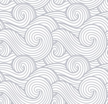 Soyut Rüzgar doku, deniz, okyanus ve nehir vektör arka plan dalgalar. Duman ve Buhar desen gri.