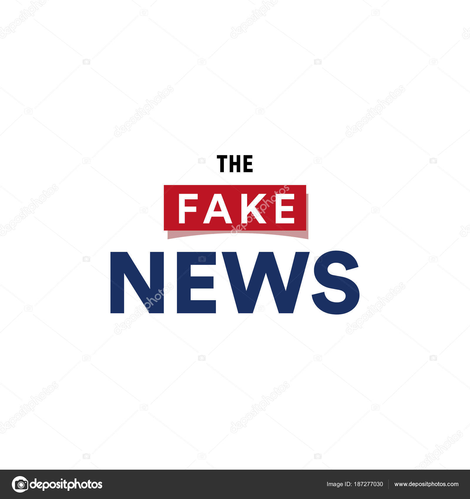 The Fake News Show False Breaking Broadcast Minimalistic Text Logo Vector Illustration On White Background By Artyway The Fake News Show False Breaking Broadcast Minimalistic Text Logo Vector Illustration On White Background By Artyway