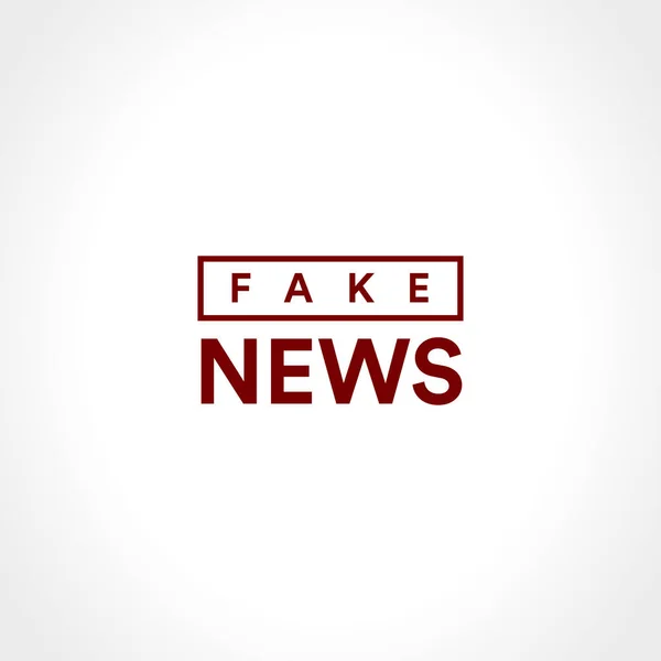 Fake news icon. Disclosure of classified information. Minimalistic style information agency minimalistic style logo template. False broadcast vector illustration. — Stock Vector
