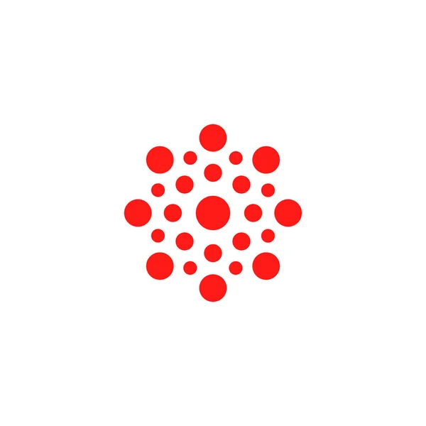 Современный векторный логотип кругов. Круглый логотип Изолированный минималистический знак, связанный с химией, физикой, биологией, медициной, фармакологией, туризмом, досугом, спортом, релаксацией и многим другим. Абстрактный символ — стоковый вектор