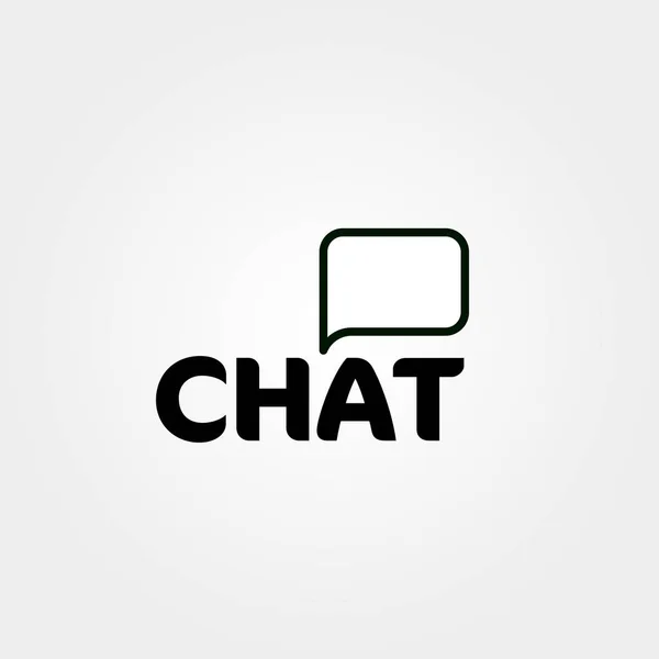 Chat communicatie. Gesprek dialoog. Beroep vector logo. Ikoon geïsoleerde chat teken. — Stockvector