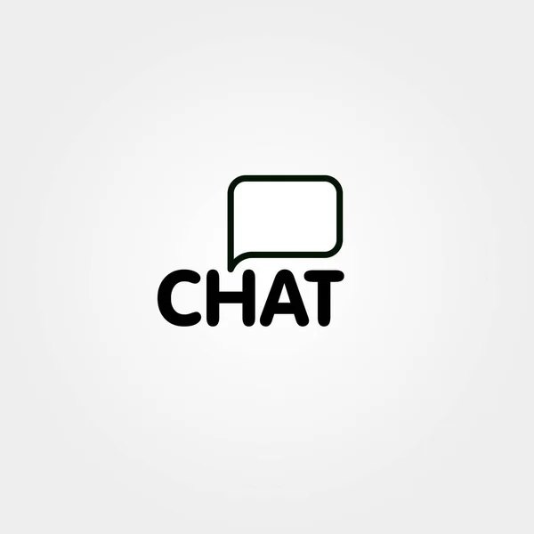 Comunicación de chat. Diálogo de conversación. Logo del vector de apelación. Icono signo de chat aislado . — Archivo Imágenes Vectoriales
