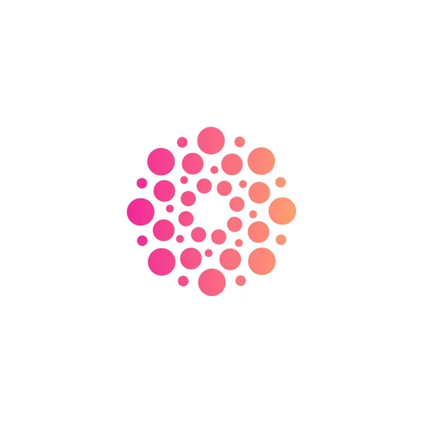 Cirklar vektor logotyp. Ny modern isolerad abstrakt solform. Rund logotyp. — Stock vektor
