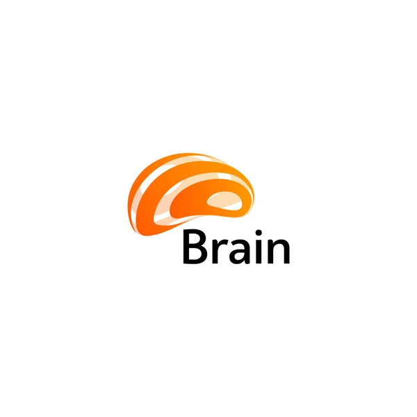 Brain Logo Silhouette Design Vektor-Vorlage. Think Idea Konzept. Brain Storm Power Denken Logotyp Symbol. Isolierte abstrakte ungewöhnliche kreative digitale Brainstorming-Idee Symbol. — Stockvektor