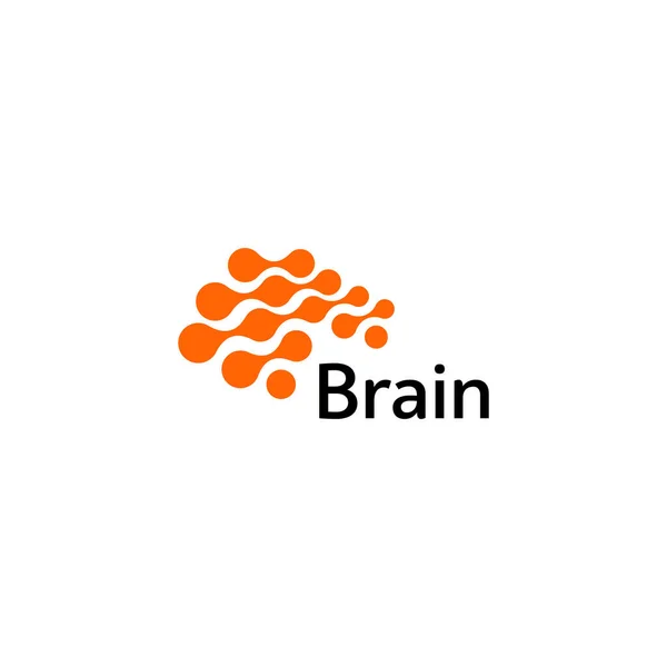 Brain Logo Silhouette Design Vektor-Vorlage. Think Idea Konzept. Brain Storm Power Denken Logotyp Symbol. Isolierte abstrakte ungewöhnliche kreative digitale Brainstorming-Idee Symbol. — Stockvektor