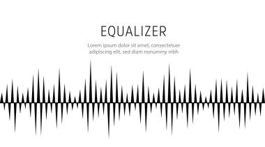 Müzikal dengeleyici, ses ayarları, dijital müzik grafikleri. Finansal takvim, döviz izleme, döviz kuru trendleri. Doğrusal geniş yatay çizelge çubuğu. Nabız vektörü izole edilmiş illüstrasyon.