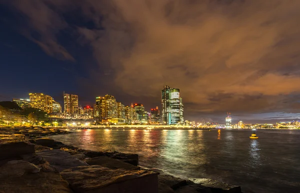 悉尼城市景观从 Barangaroo 储备金 — 图库照片