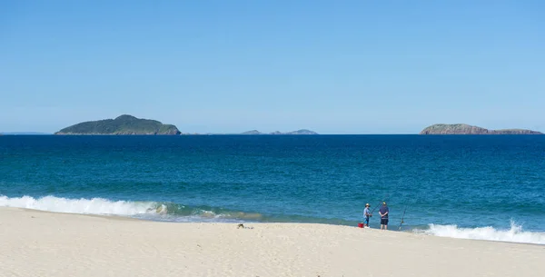 美丽的海滩，在澳大利亚中央海岸 — 图库照片