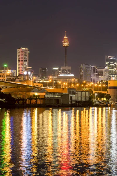 View of Sydney city and Anzac bridge — Stock Photo, Image