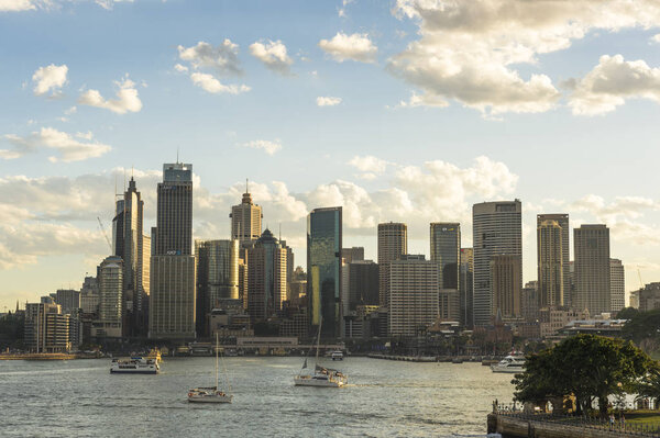 View of Sydney city from Kirribilli area.