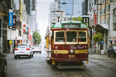 Vintage Melbourne W-sınıfı tramvay