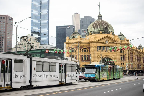 Vintage tramwaj klasy W Melbourne — Zdjęcie stockowe