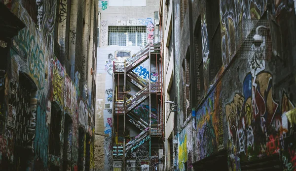 Melbourne grafiti binada Telifsiz Stok Imajlar