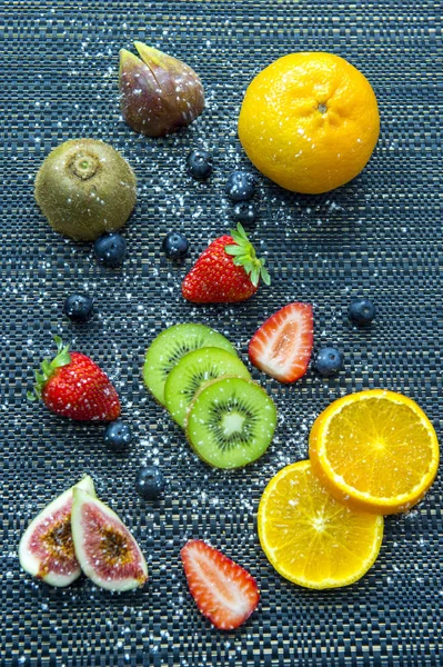 Frutta fresca.Frutta mista sfondo cibo sano Foto Stock Royalty Free