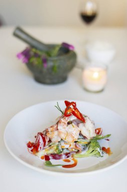 Hindistan cevizi kireç karides, Tayland Mutfağı