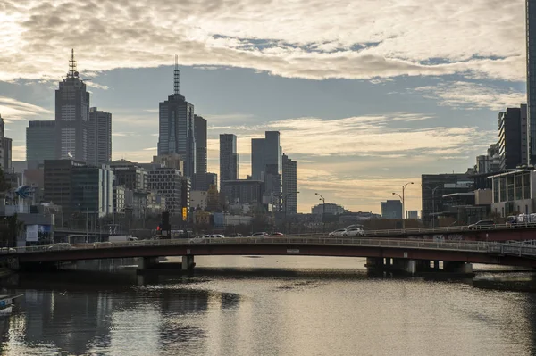 Yarra river i Melbourne, Australien — Stockfoto