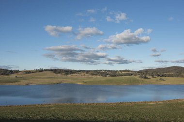 Avustralya manzara kırsalında görünümünü