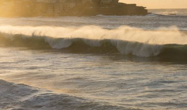 Çok güzel bir sabah Bondi Plajı Sydney, Avustralya