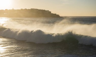 Çok güzel bir sabah Bondi Plajı Sydney, Avustralya