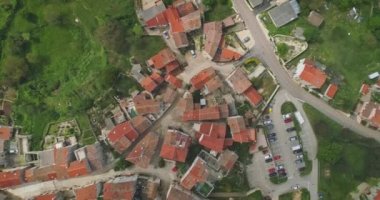 Bale 'nin Drone görünümü - Valle, Istria, Hırvatistan